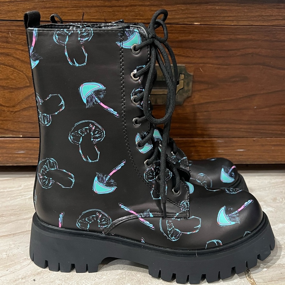 Mushroom Combat Boots